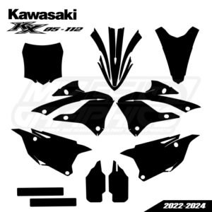 KAWASAKI KX 85-112 2022-2024 Graphics Template