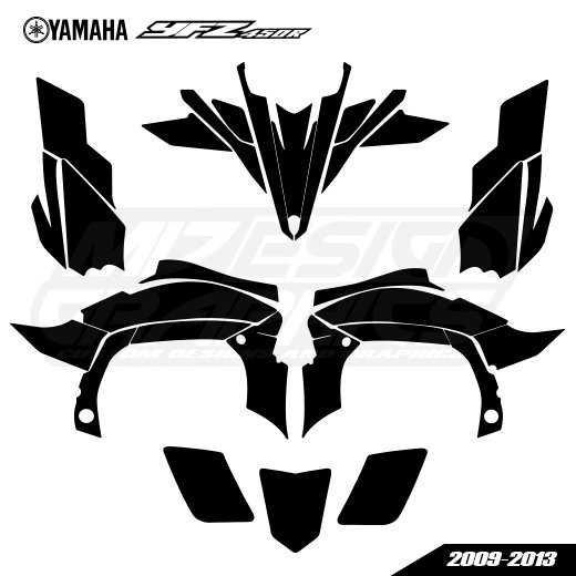 YAMAHA YFZ 450R 2009-2013 Graphics Template