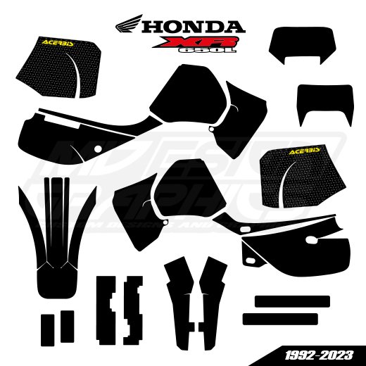 HONDA XR 650L 1992-2023 Graphics Template