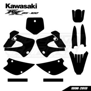 KAWASAKI KX 85-100 1998-2013  Graphics Template
