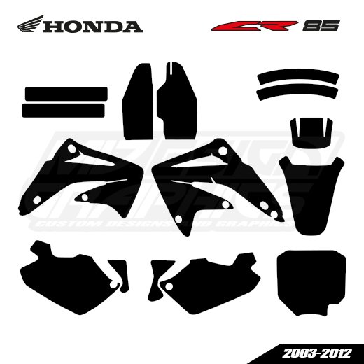 HONDA CR 85 2003-2012 Graphics Template