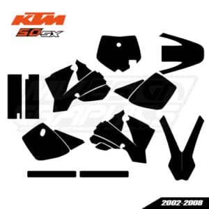 KTM 50 SX 2002-2008 Graphics Template
