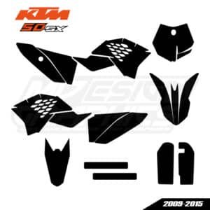 KTM 50 SX 2009-2015 Graphics Template