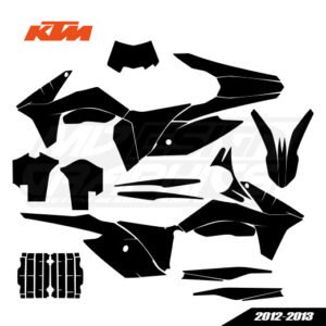KTM All Models EXC 2012-2013 Graphics Template