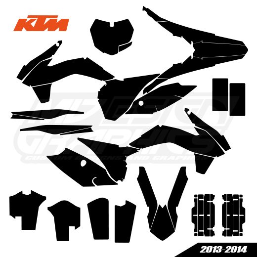 KTM All Models SX 2013-2015 Graphics Template KTM All Models SX 2013-2015 Graphics Template