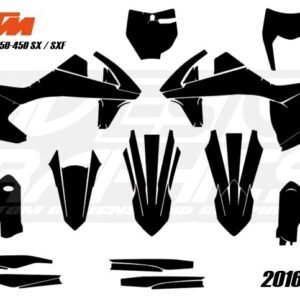 KTM All Models SX-EXC 2016-2018 Graphics Template
