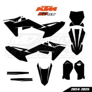 KTM SX 50 2024-2025 Graphics Template