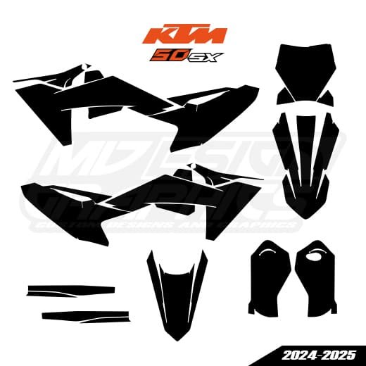 KTM SX 50 2024-2025 Graphics Template KTM SX 50 2024-2025 Graphics Template