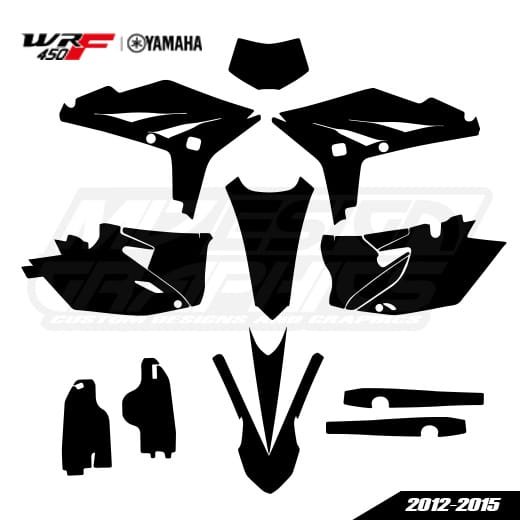 YAMAHA WRF 450 Enduro 2012-2015 Graphics Template