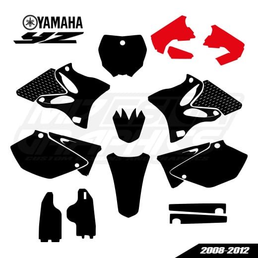YAMAHA YZ 125 2008-2012 Graphics Template YAMAHA YZ 125 2008-2012 Graphics Template