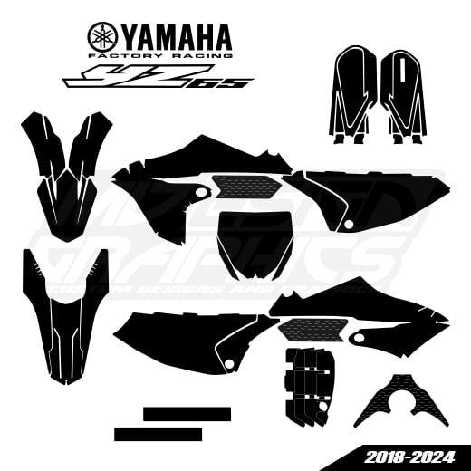 YAMAHA YZ 65 2018-2024 Graphics Template YAMAHA YZ 65 2018-2024 Graphics Template