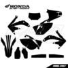HONDA CRF 450X 2005-2017 Graphics Template HONDA CRF 450X 2005-2017 Graphics Template