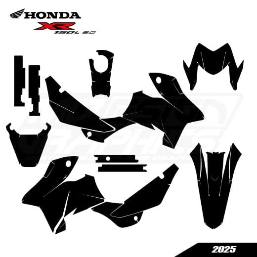 HONDA XR 150L 2.0 2025 Graphics Template HONDA XR 150L 2025 Graphics Template